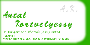 antal kortvelyessy business card