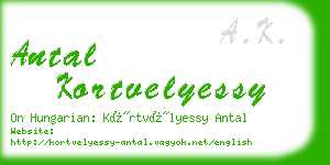 antal kortvelyessy business card